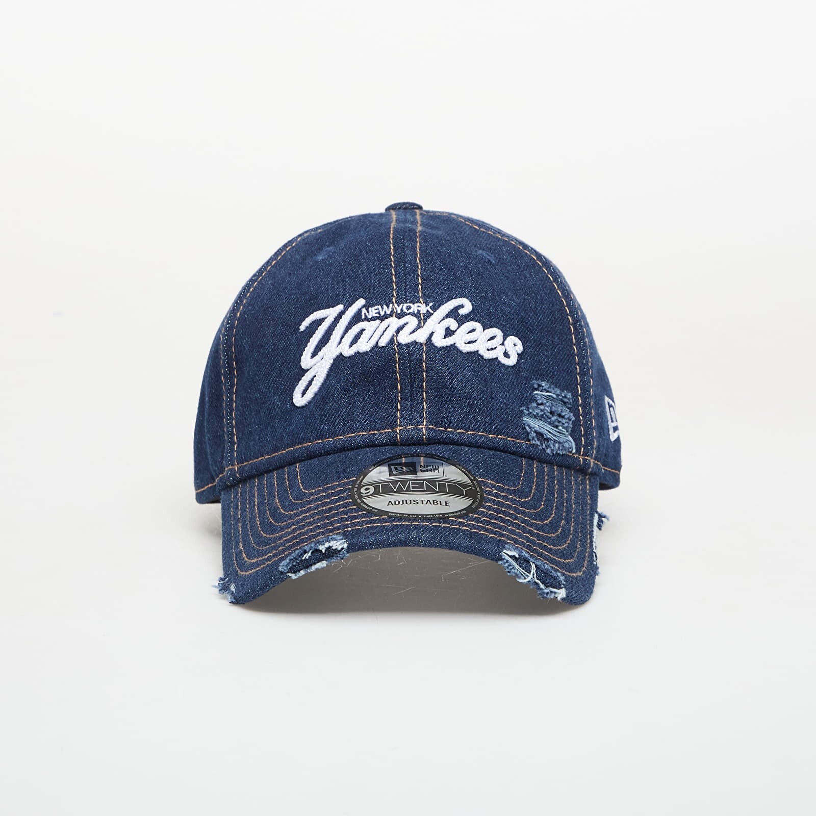 New Era 9TWENTY MLB Denim Distress New York Yankees Navy Universal