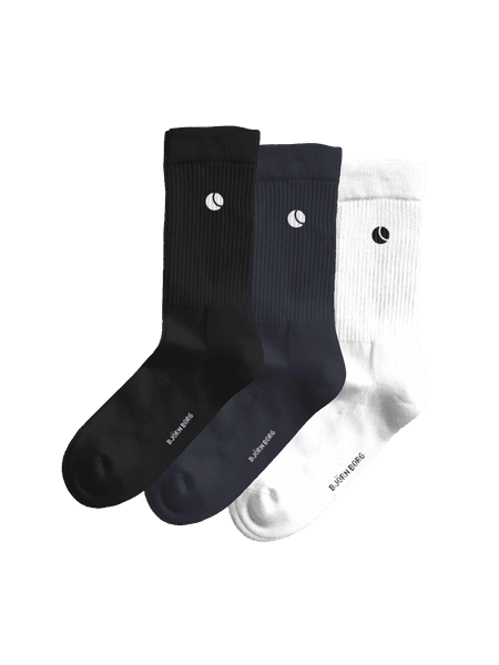 Björn Borg Classic Crew Socks 3-pack Black, 36-40