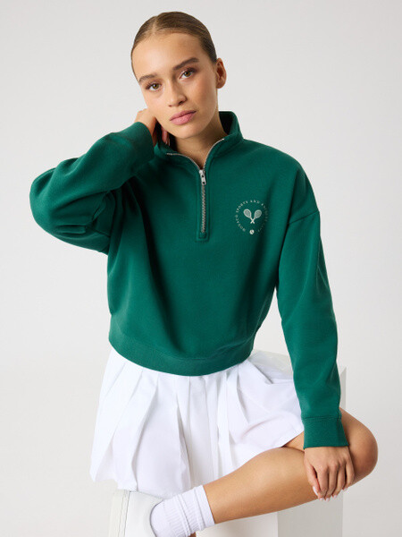 Björn Borg Borg Halfzip Sweatshirt Green, L