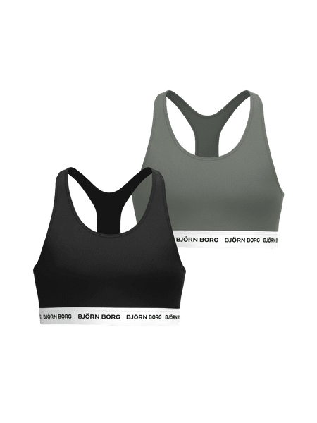 Björn Borg Cotton Stretch Logo Soft Top 2-pack Black, 134-140