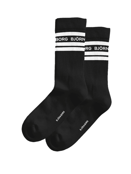 Björn Borg Classic Crew Socks 2-pack Black, 36-40