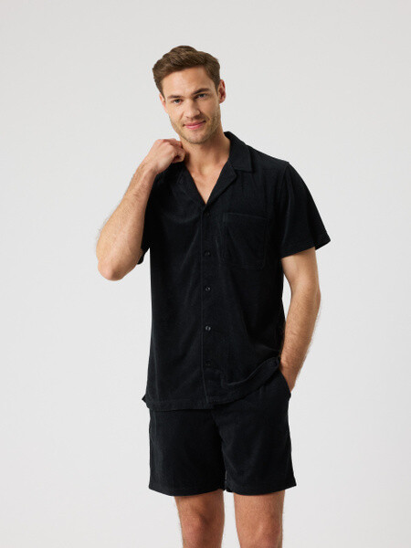 Björn Borg Borg Toweling Pool Shirt Black, L