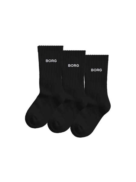 Björn Borg Essential Crew Socks 3-pack Black, 26-30