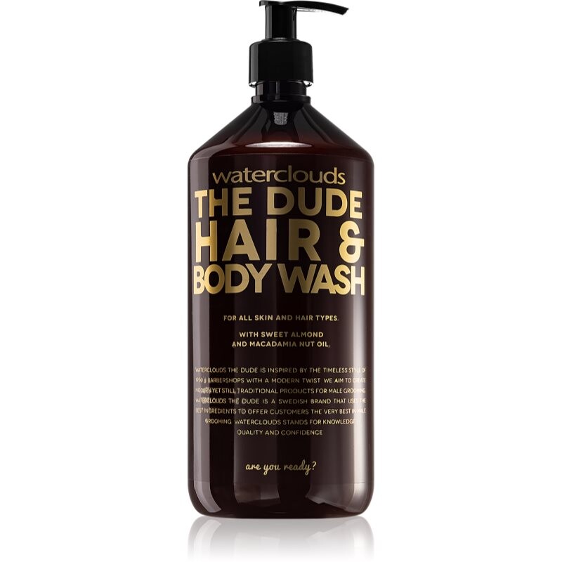 Waterclouds The Dude Hair & Body Wash 2-in-1 shower gel and shampoo 1000 ml