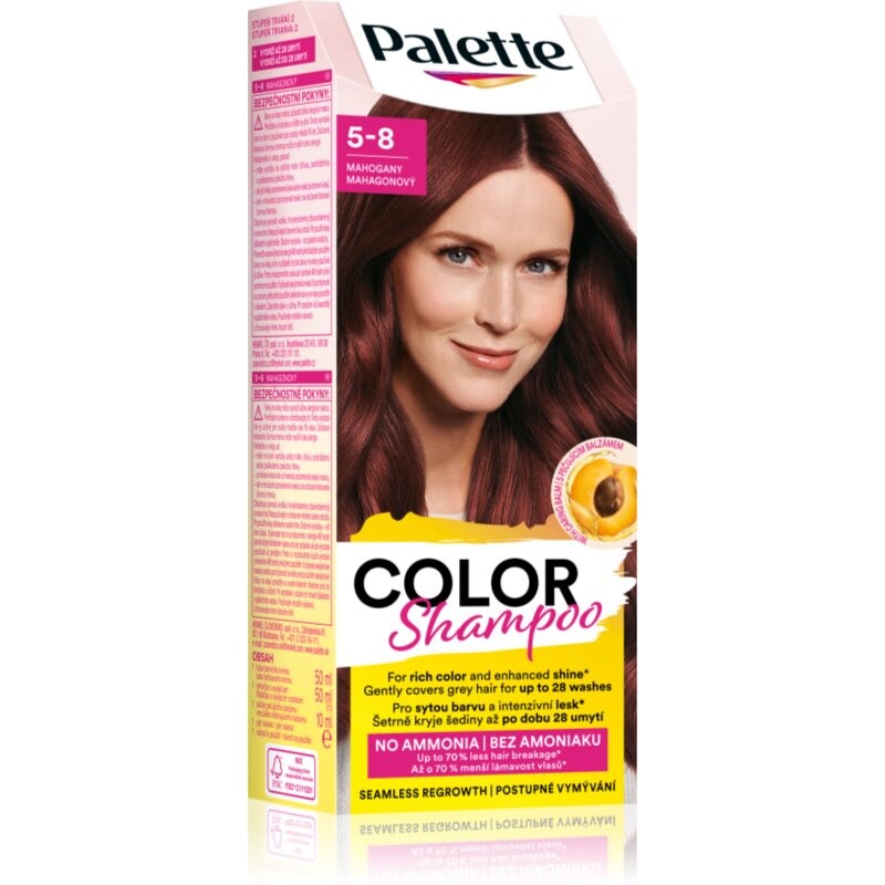 Schwarzkopf Palette Color Shampoo toning shampoo shade 5-8 Mahogany 50 ml