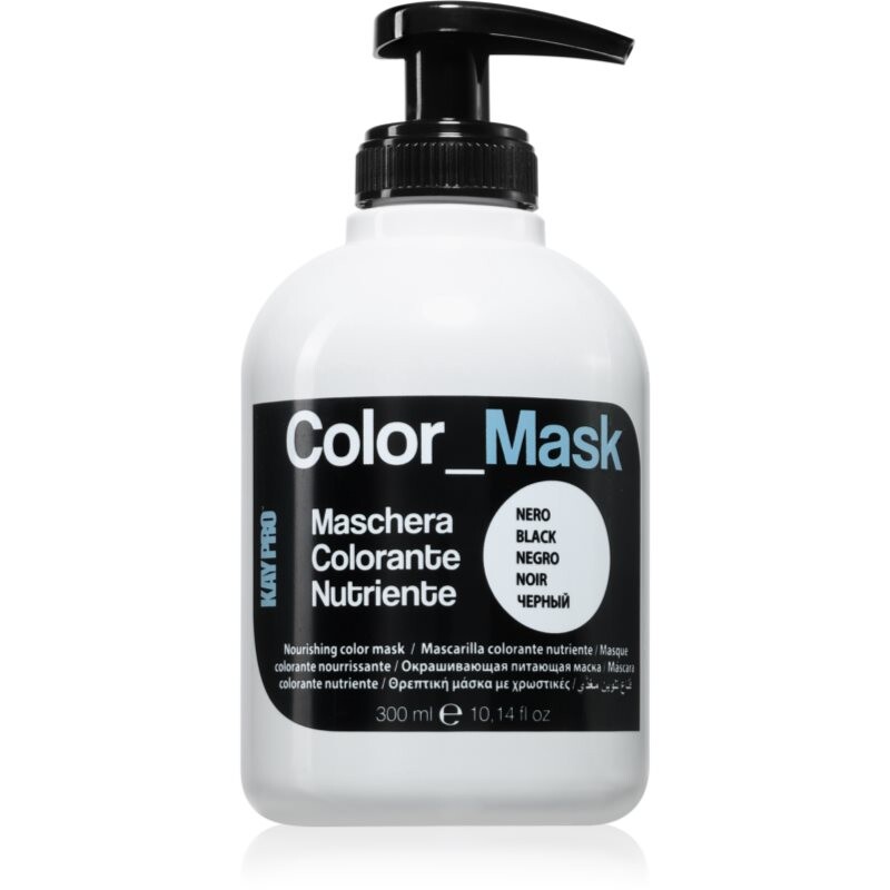 Kaypro Color Mask Nourishing Color Mask bonding colour mask for hair shade Black 300 ml