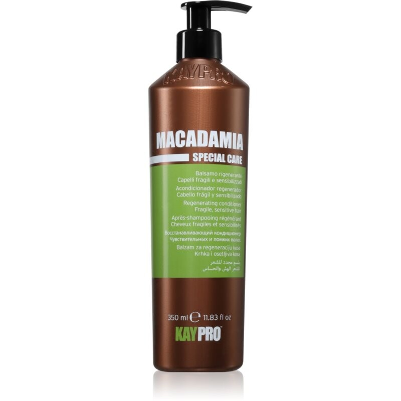 Kaypro Macadamia Regenerating Conditioner conditioner for brittle and stressed hair 350 ml