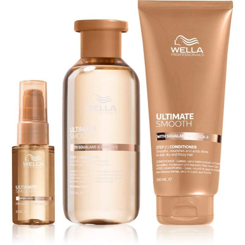 Wella Professionals Ultimate Smooth economy pack for shiny and soft hair