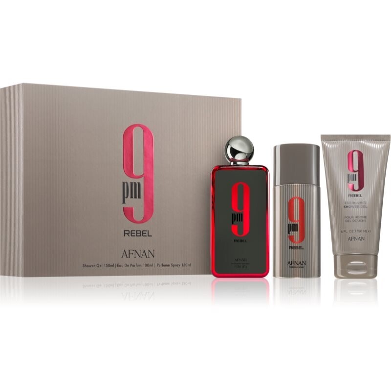 Afnan 9 PM Rebel gift set unisex