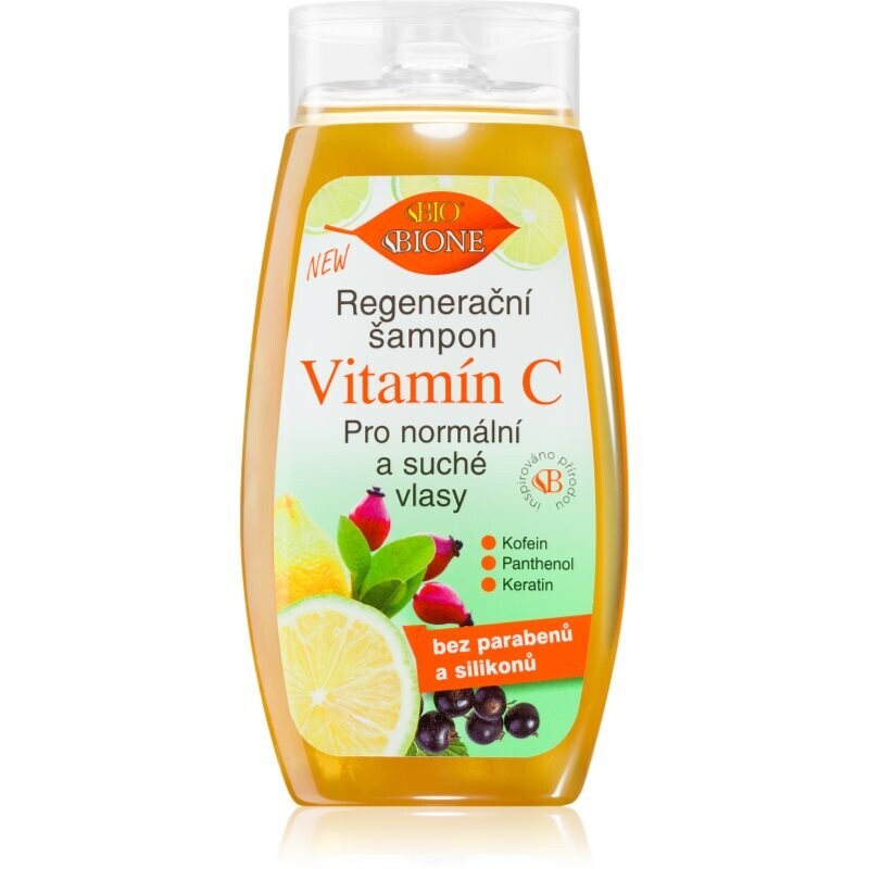Bione Cosmetics Vitamin C regenerating shampoo for normal to dry hair 260 ml