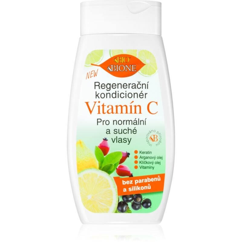 Bione Cosmetics Vitamin C regenerating conditioner for normal to dry hair 260 ml