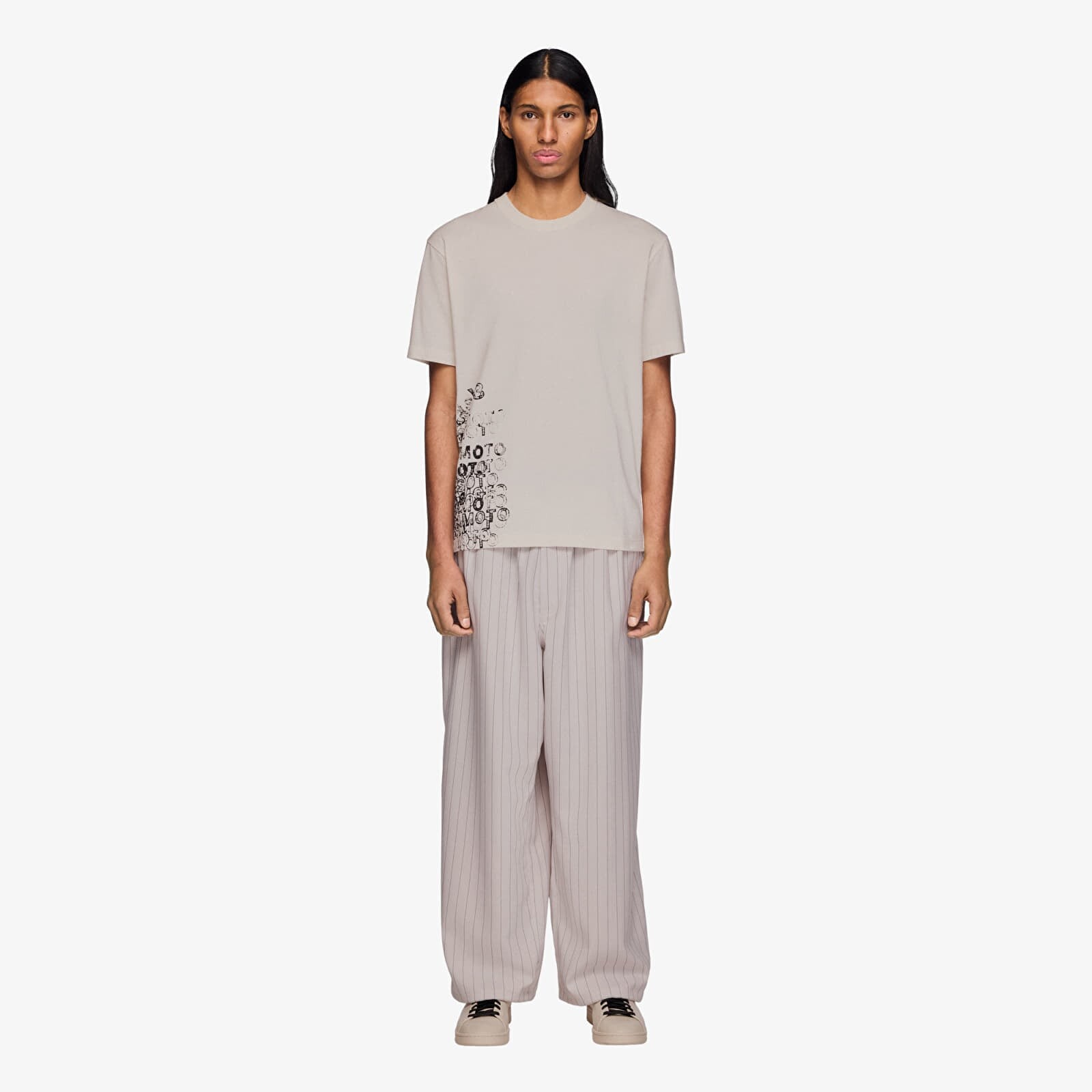 Pants Y-3 Sport Uniform Pinstripe Track Trousers Chalk Pearl XL