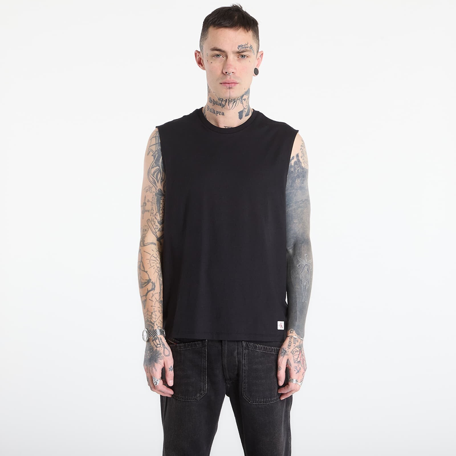 T-shirt Calvin Klein Jeans 30S Jersey Badge Mus Black M