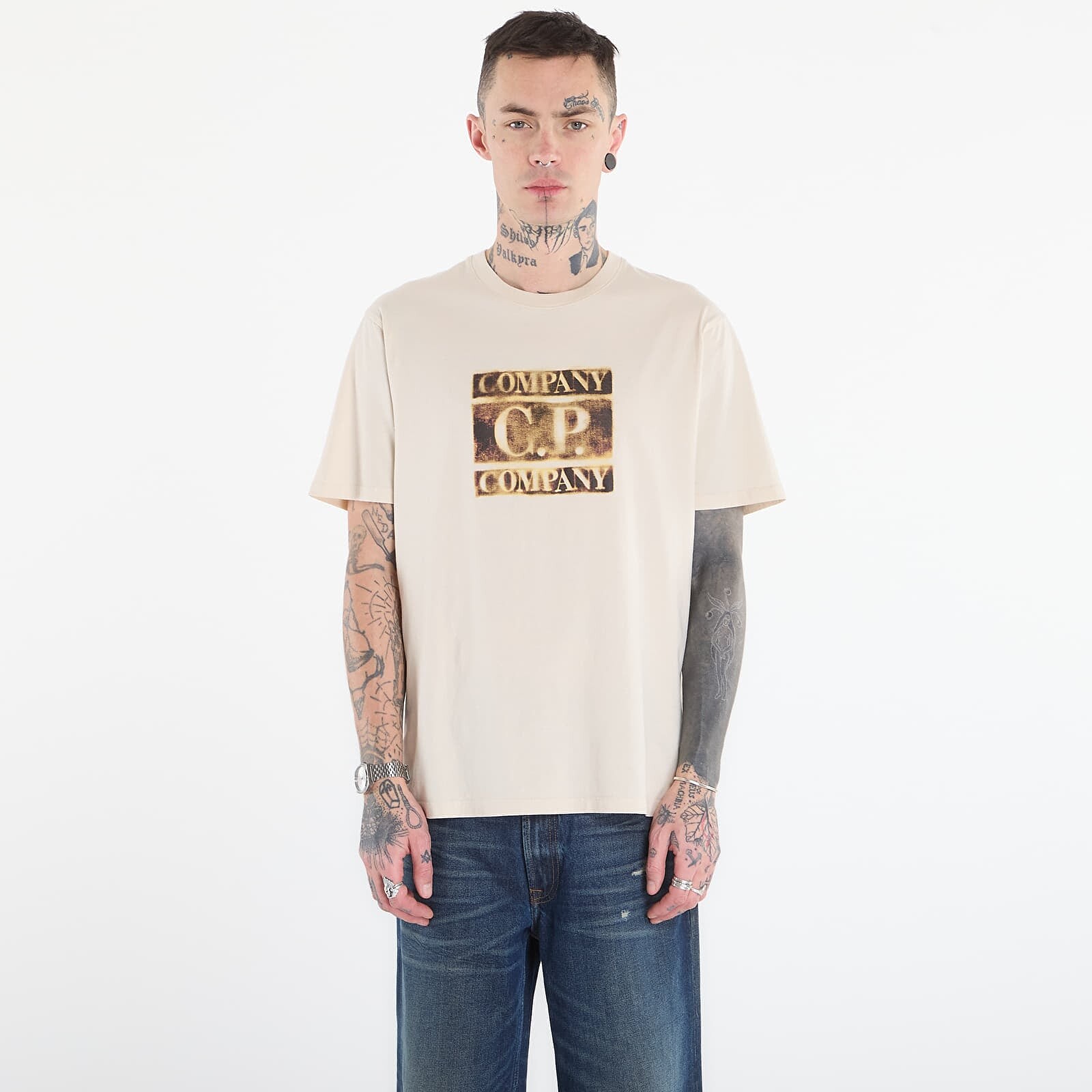 T-shirt C.P. Company Short Sleeve Frozen Dew/ White XXL