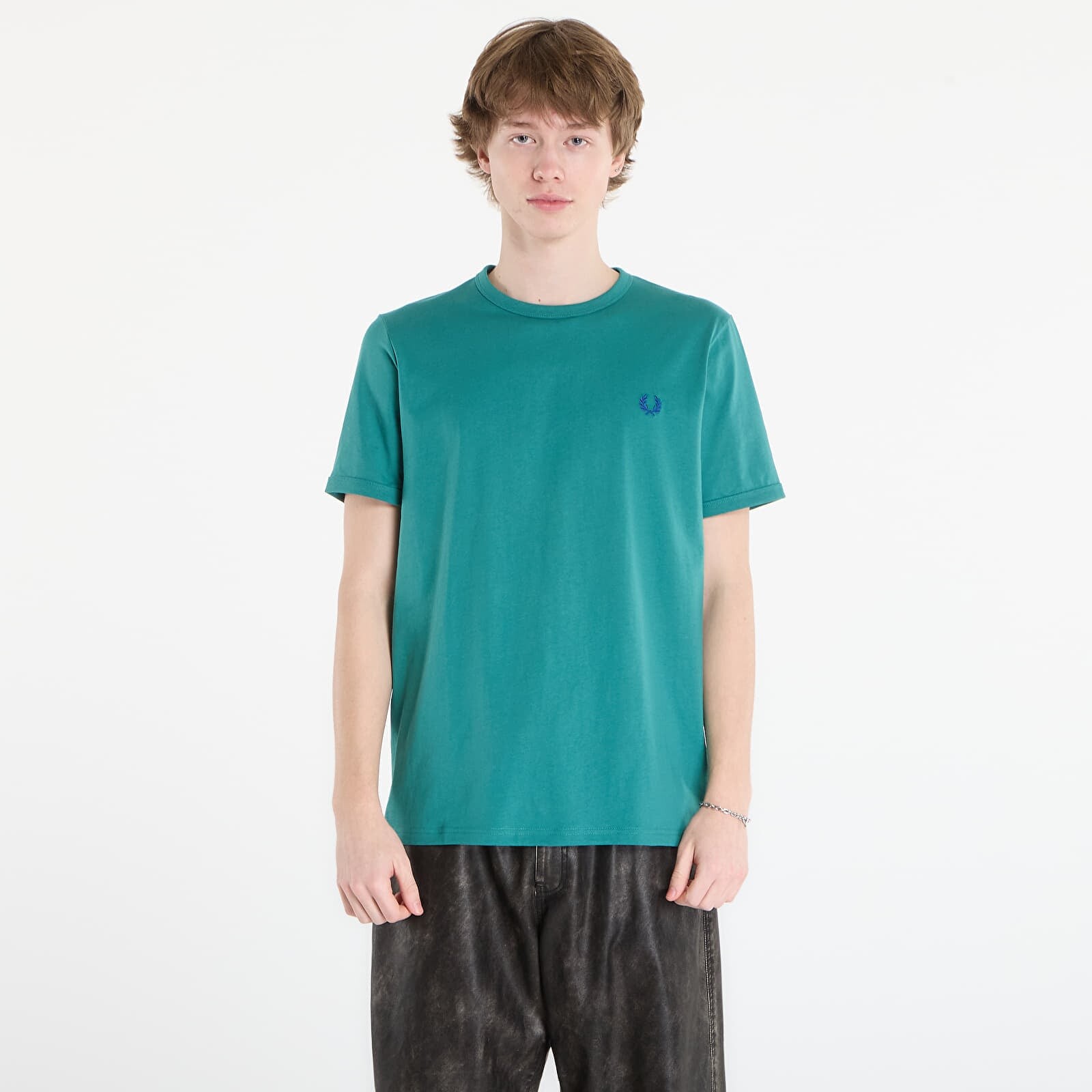 T-shirt FRED PERRY Ringer T-Shirt Deep Mint L