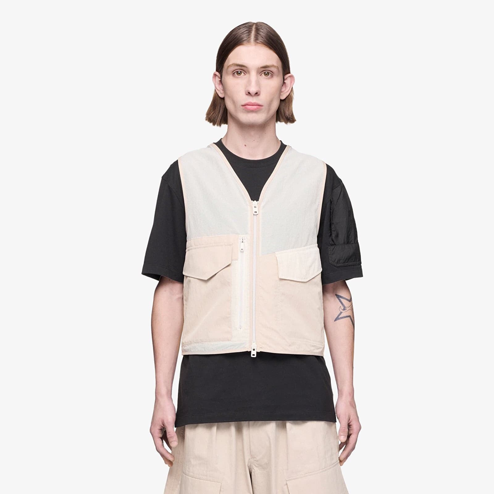 Y-3 Aop Nylon Shorts Light Brown XL