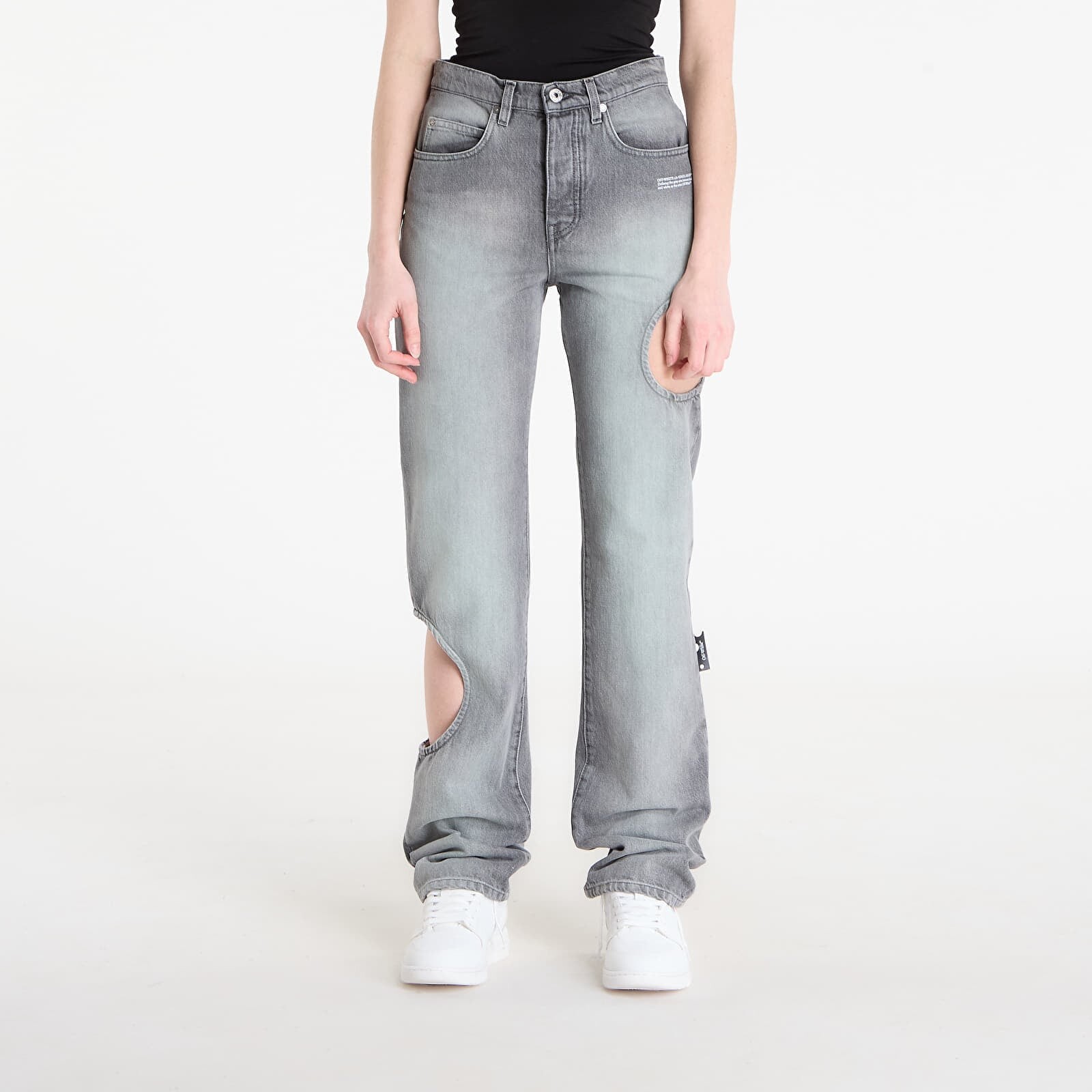 Pants Off-White Spray New Meteor Denim Pants Grey Mint/ White 27