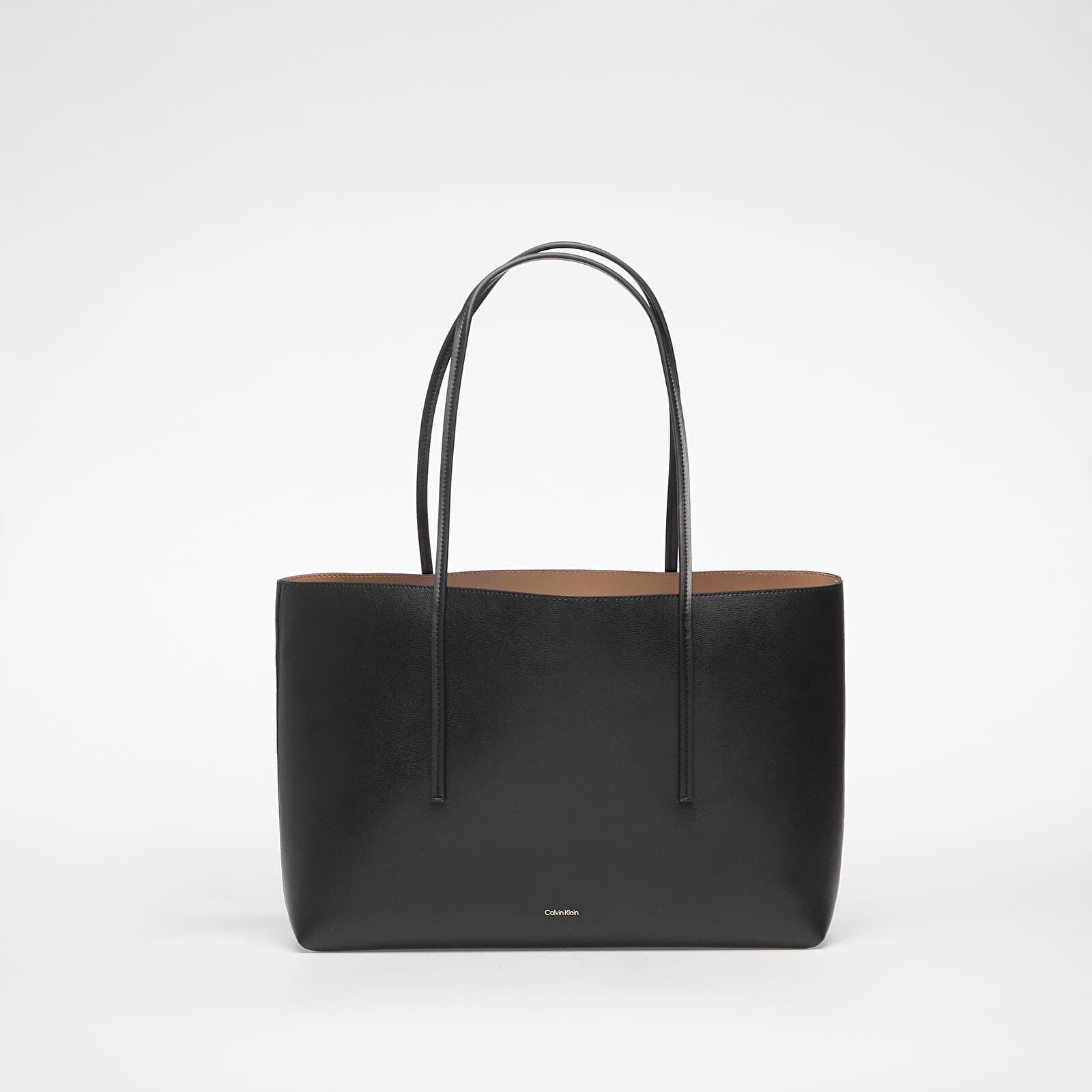 Handbag Calvin Klein Foil Logo Tote W/ Pouch Black Universal