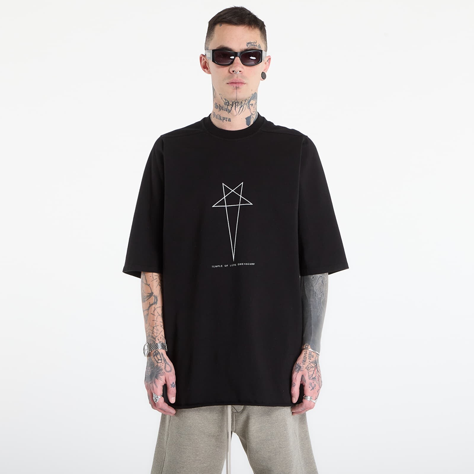 T-shirt Rick Owens DRKSHDW Jumbo Ss T-Shirt Black/ Milk L