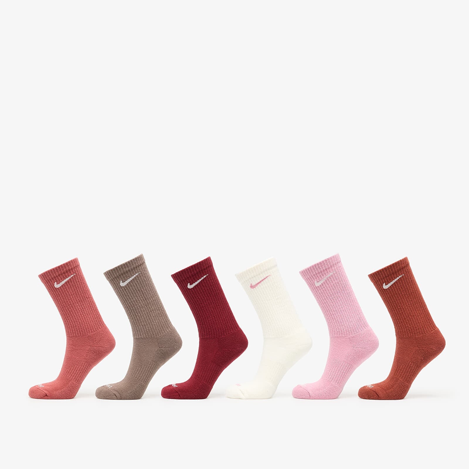 Nike Everyday Plus Cushioned Training Crew Socks 6-Pack Multi Color XL