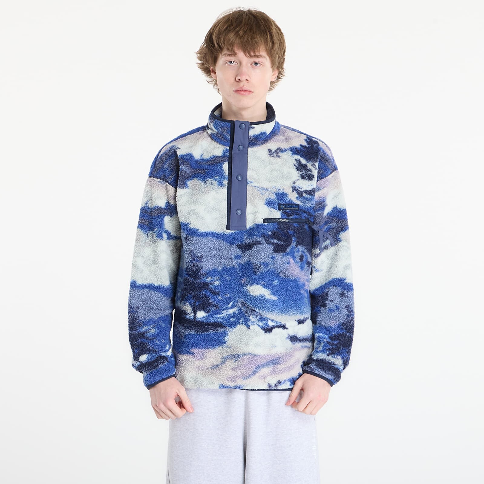 Sweatshirt Columbia Helvetia™ Half Snap Fleece With Print Collegiate Navy/ Dreaming L