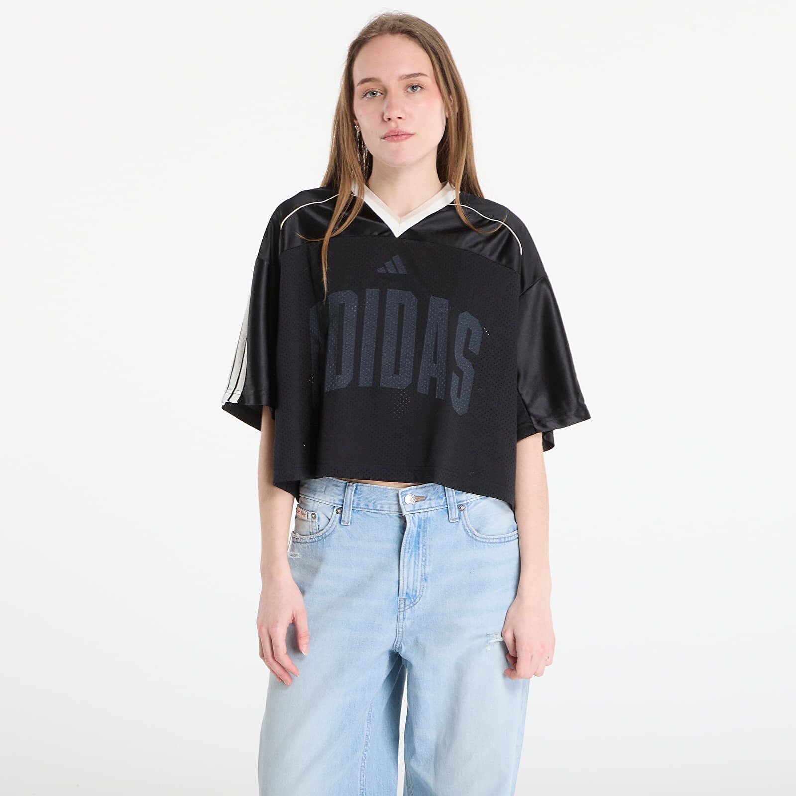 T-shirt adidas W Sta Seas Tee Black/ Crli/ Off White XL