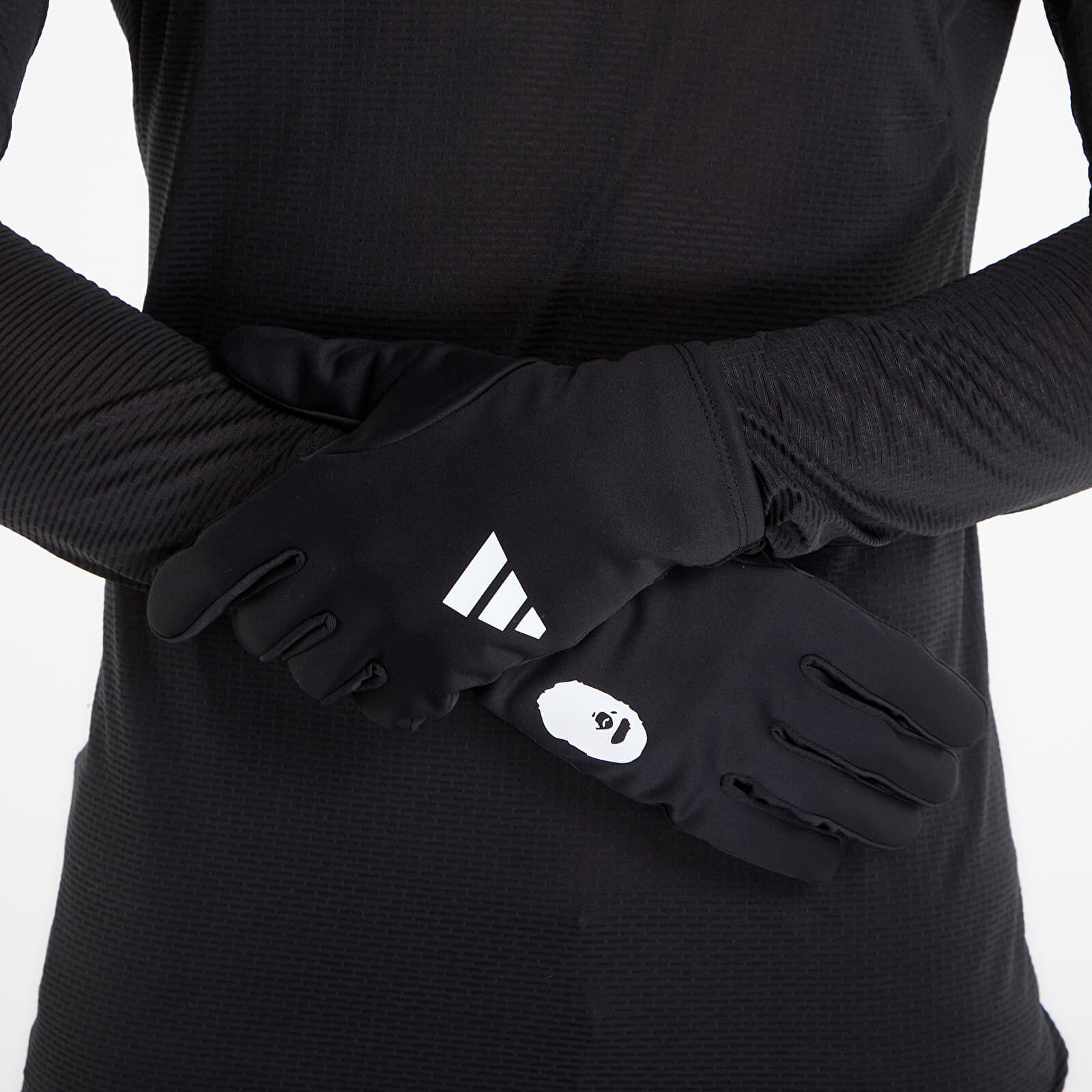 Gloves adidas x BAPE CAMO GLOVE Black/ Semi Lucid Fuchsia M