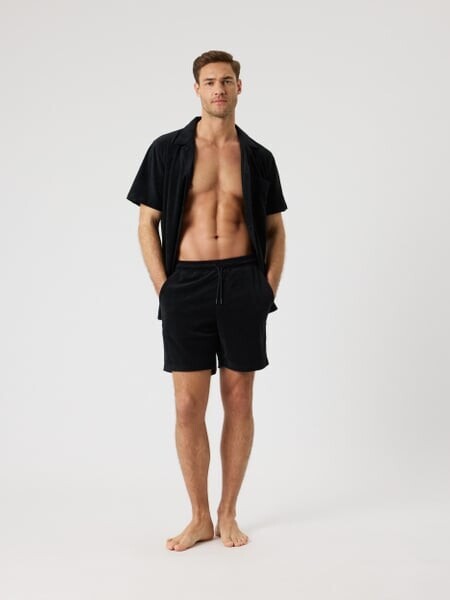 Björn Borg Borg Toweling Pool Shorts Black, L