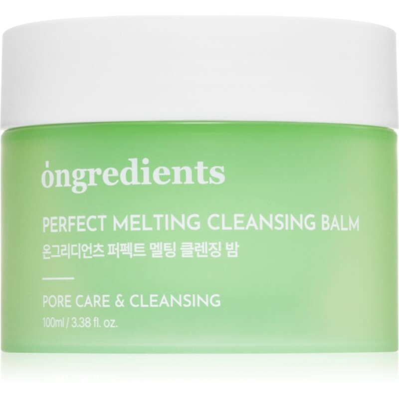Ongredients Perfect Melting Cleansing Balm makeup removing cleansing balm for radiance and hydration 100 ml