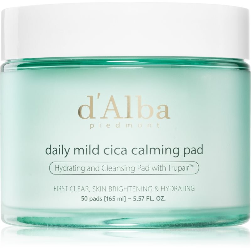 d'Alba Daily Mild Cica Calming Pad soothing pads for intensive hydration 50 pc