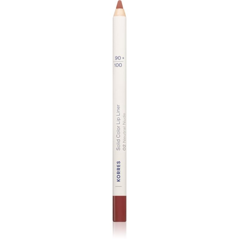 Korres Solid Color Lip Liner contour lip pencil shade 02 Neutral Nude 1.2 g