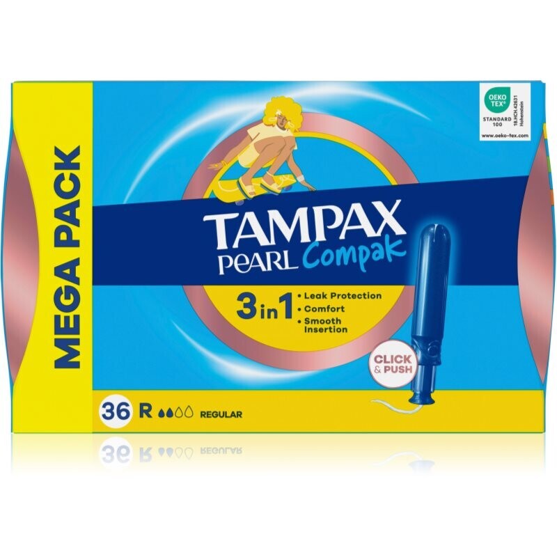 Tampax Pearl Compak Regular tampons with applicator 36 pc