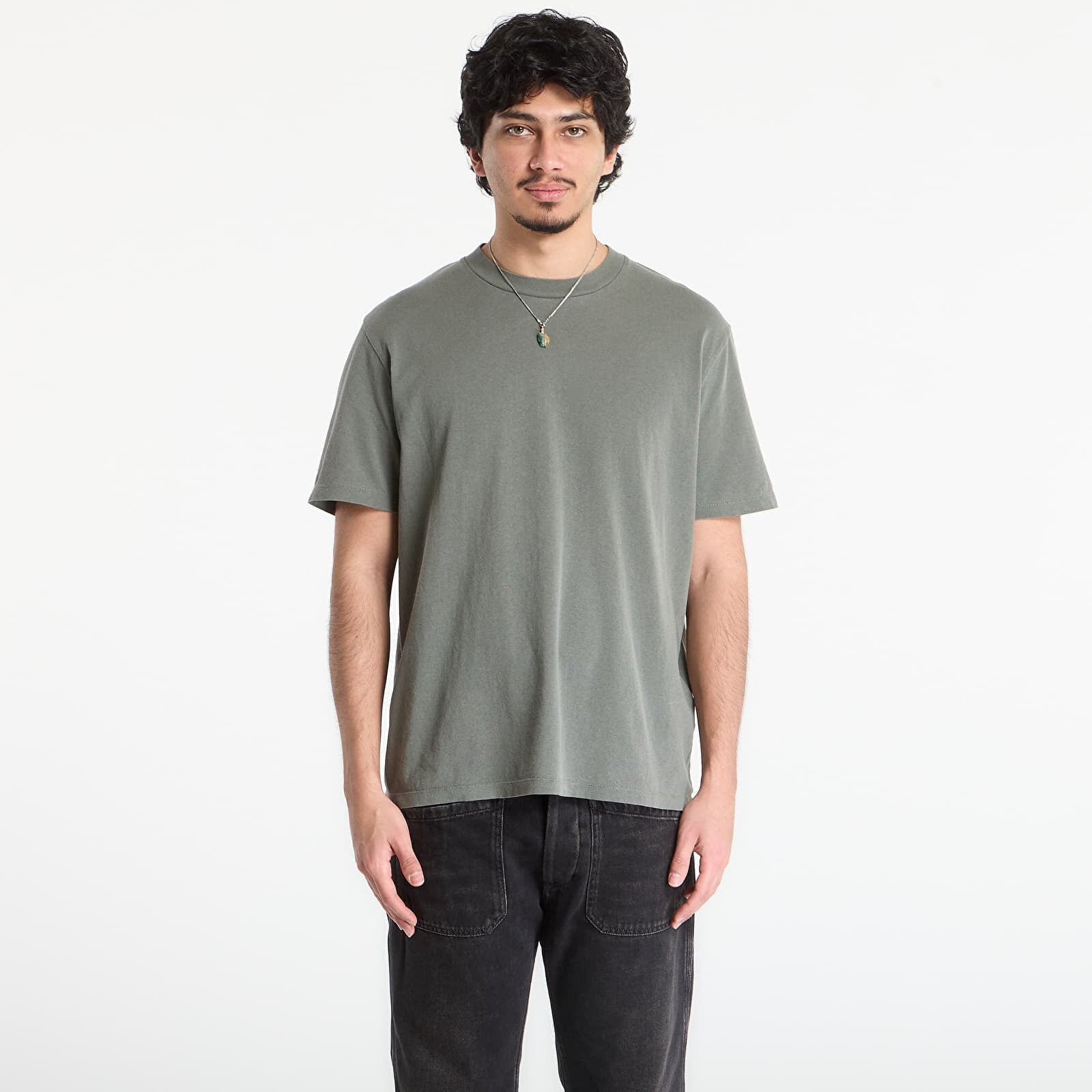 T-shirt OUR LEGACY Box T-Shirt Worn Olive Legacy Jersey 48
