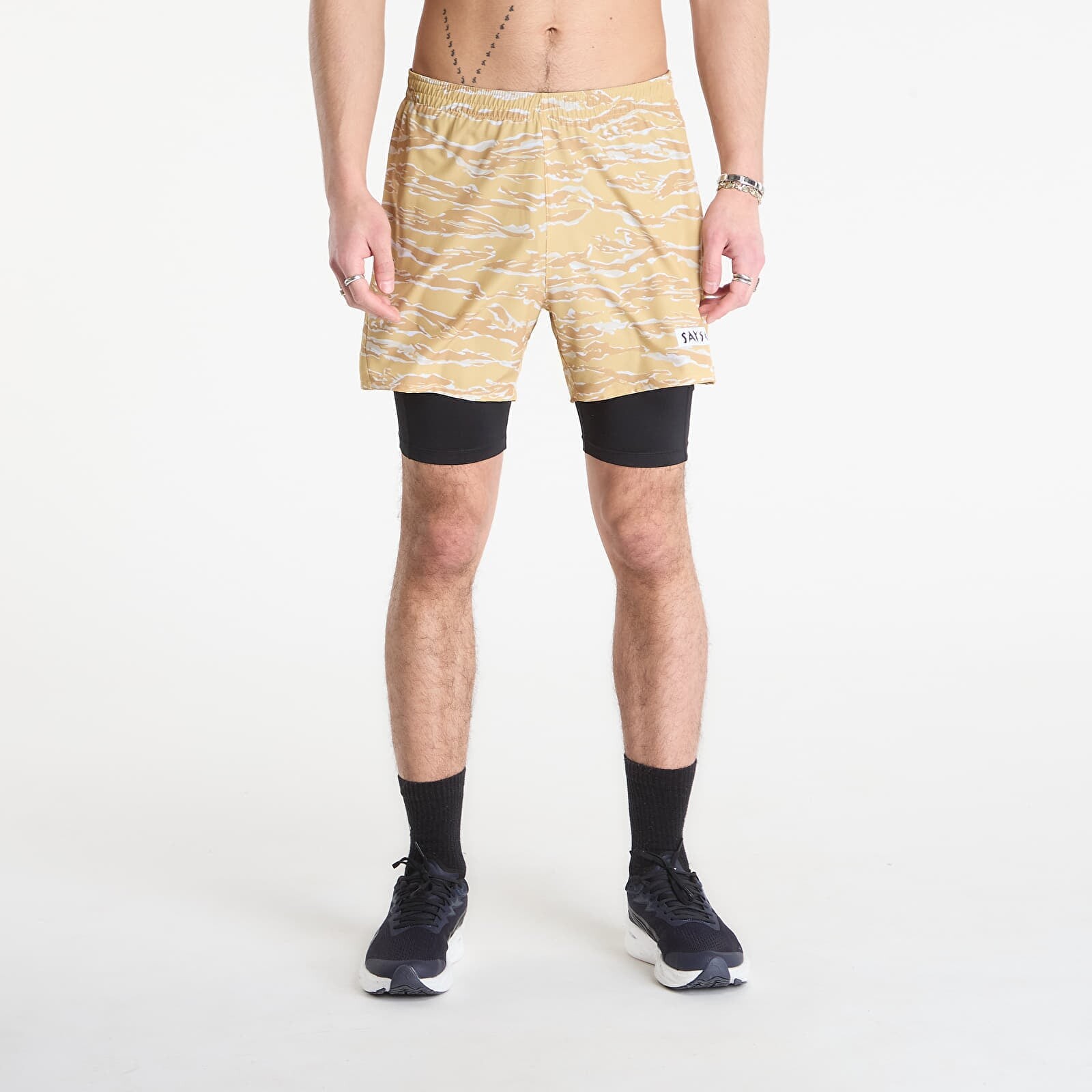 SAYSKY Tiger Pace 2 in 1 Shorts 5'' Yellow Camo XL