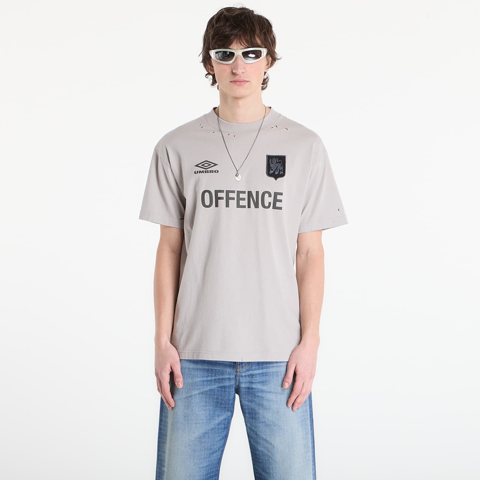 T-shirt Umbro by SlamJam Offence Defence Tee Light Grey L