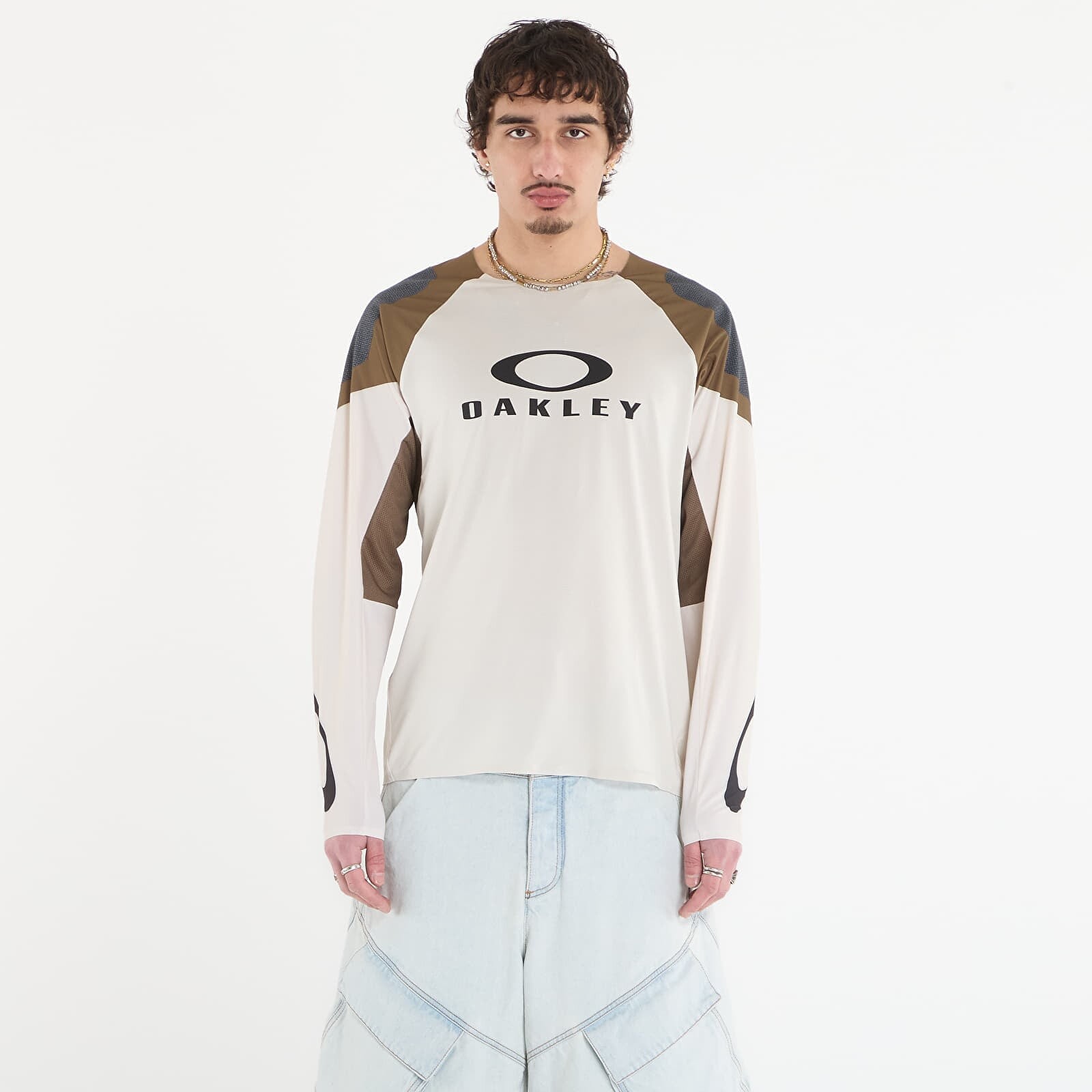 Oakley Seeker Edge Ls Jersey Mist/ Army Green S