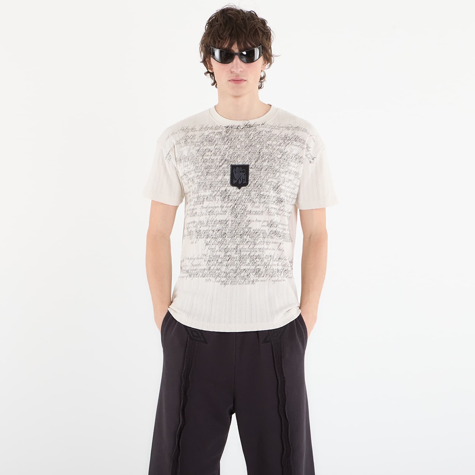 T-shirt Umbro by SlamJam Biography Pointelle Baby Tee White Powder L