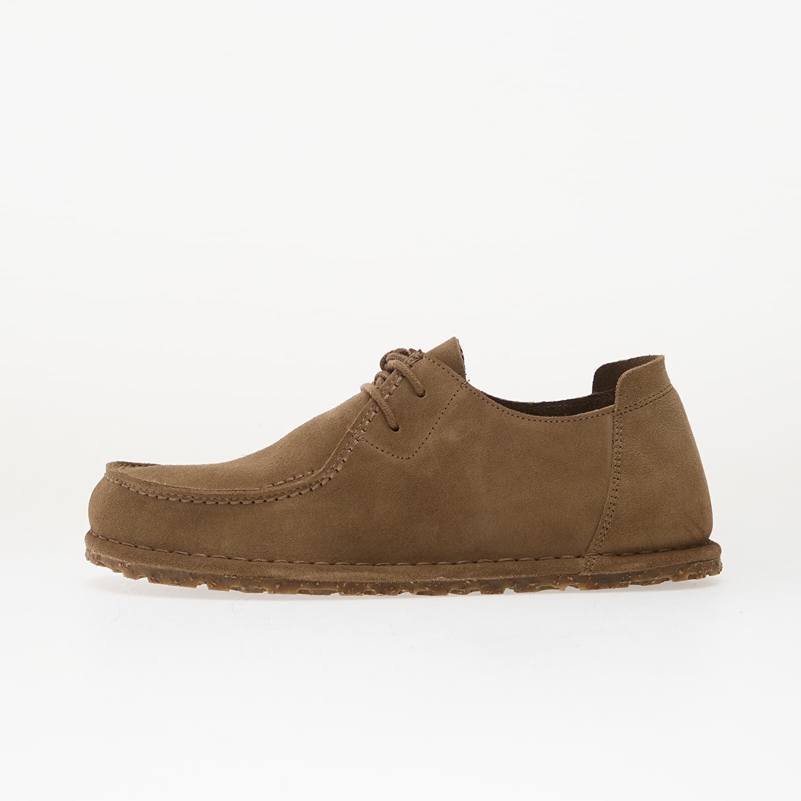 Sneakers Birkenstock Utti Lace Suede Leather Unisex Gray Taupe UK 5