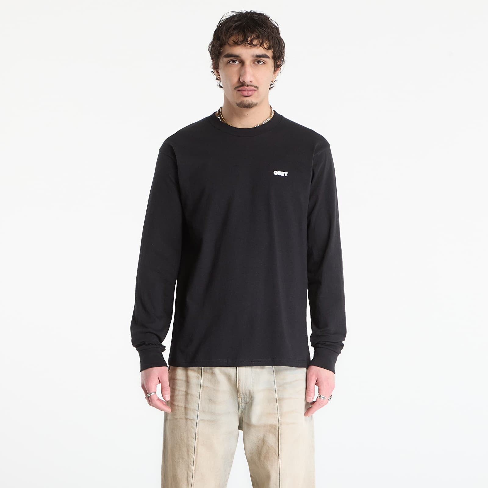 T-shirt OBEY The Medium Is The Message Black XL