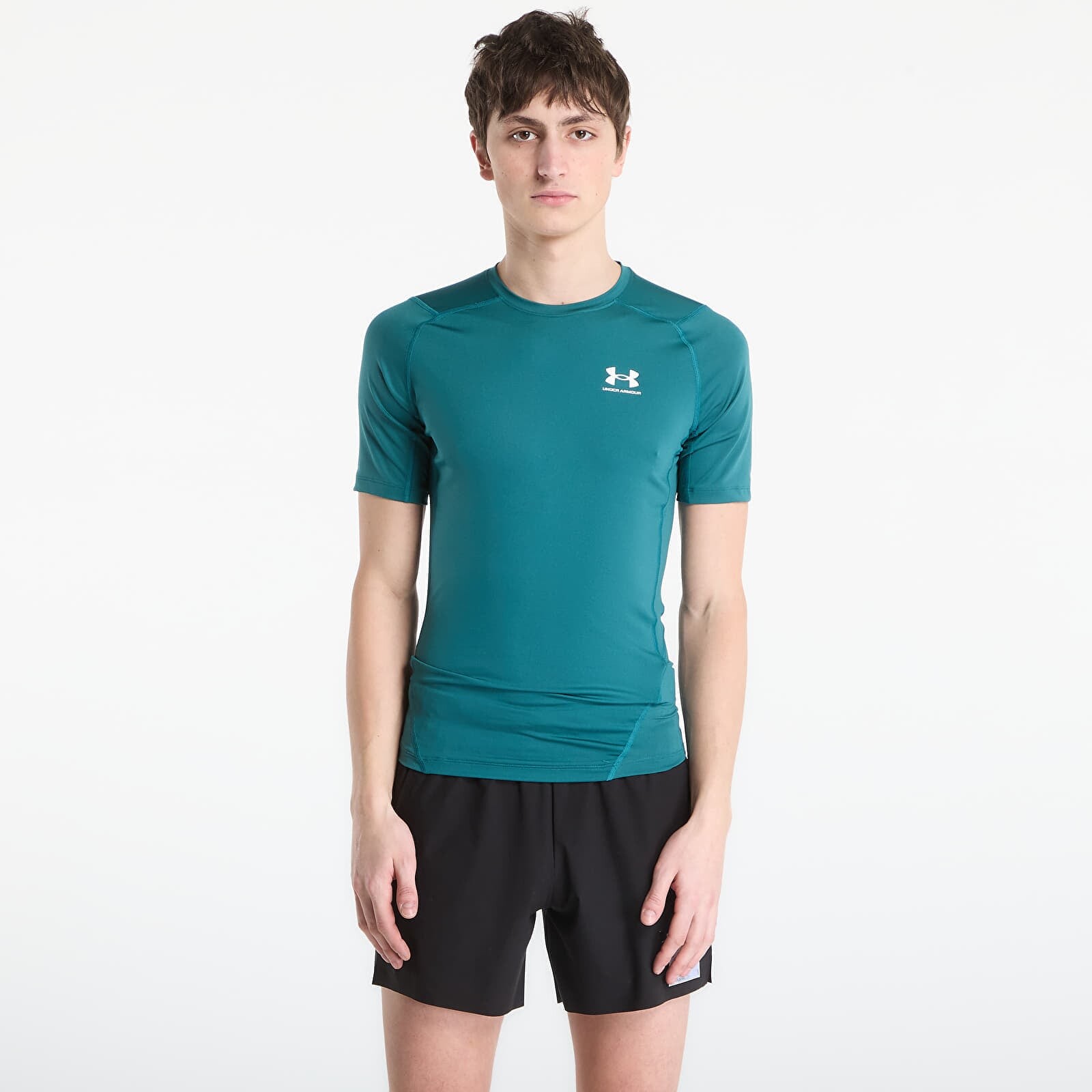 T-shirt Under Armour HG Armour Comp SS Tee Green XS