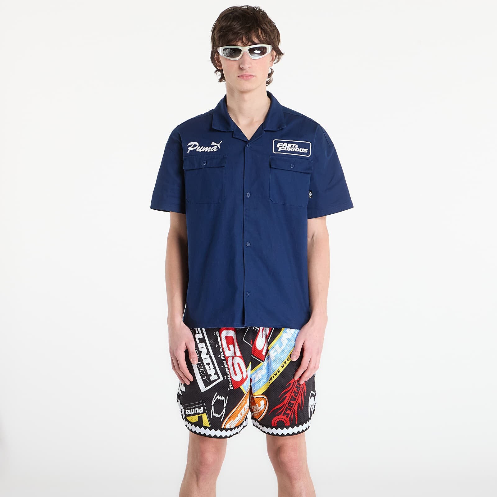 Shirt Puma x Fast & Furious Mechanic Shirt Persian Blue XL