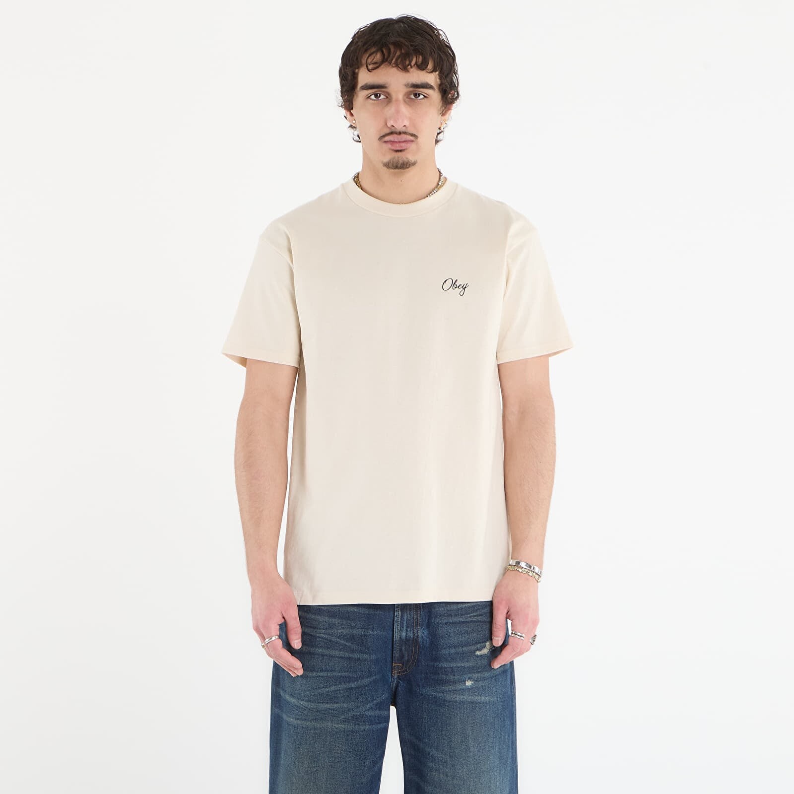 T-shirt OBEY Paper Rose Cream M