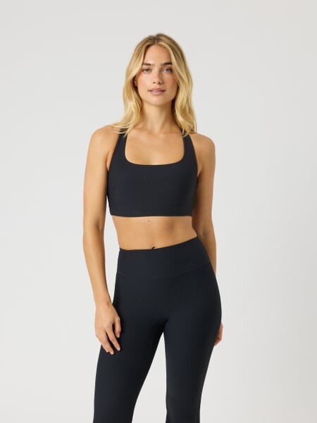 Björn Borg Studio Ribbed Racerback Bra Black, L