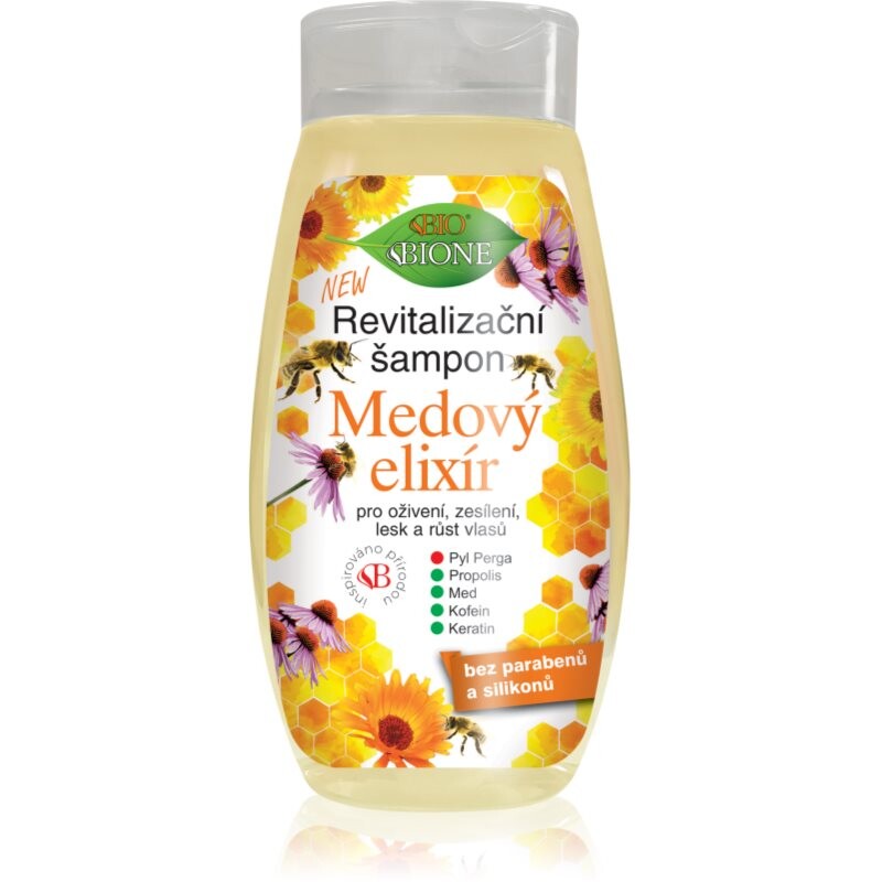 Bione Cosmetics Honey Elixir revitalising shampoo for hair 260 ml