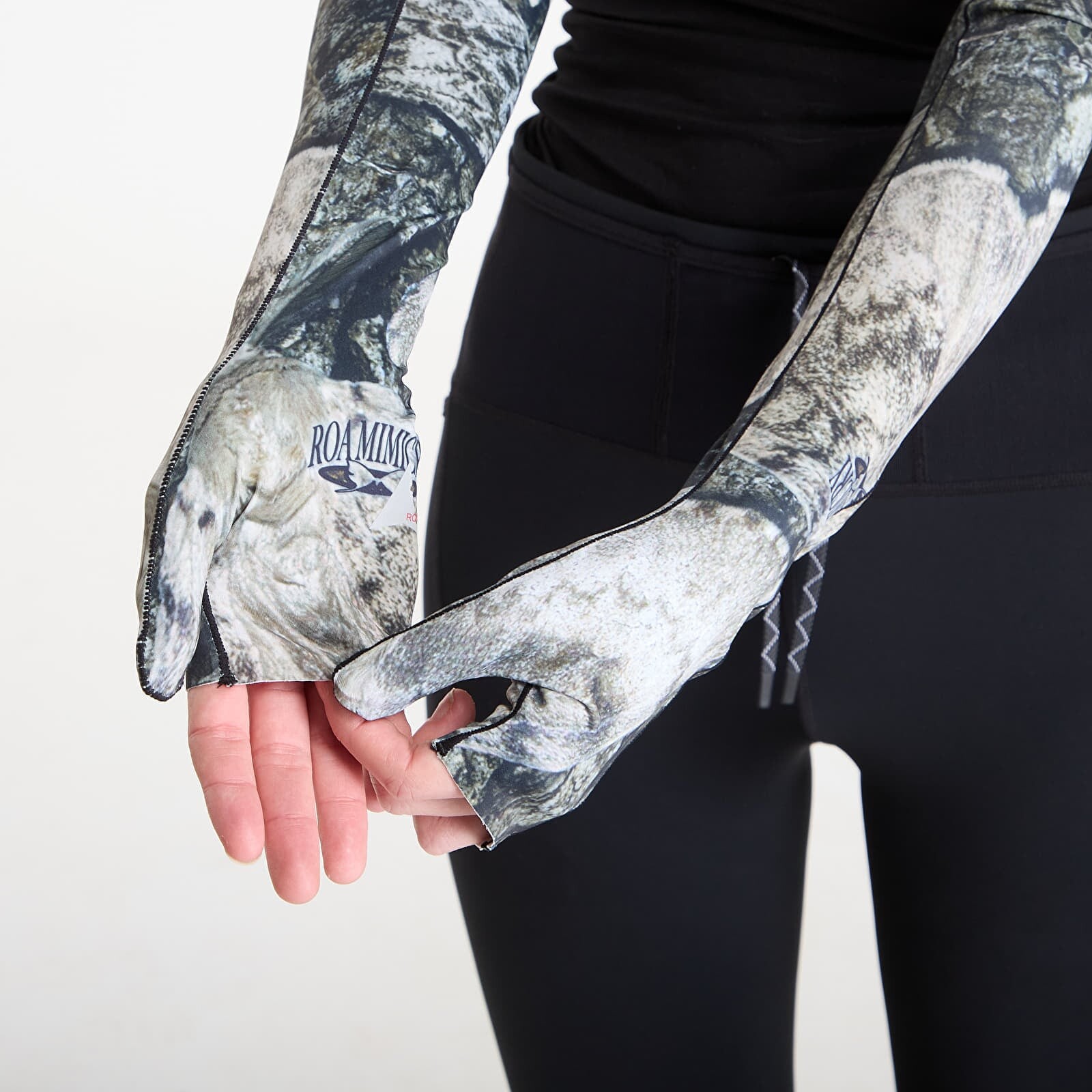 Gloves ROA Tatli UPF Plus 50 Arm Sleeves Brown S-M