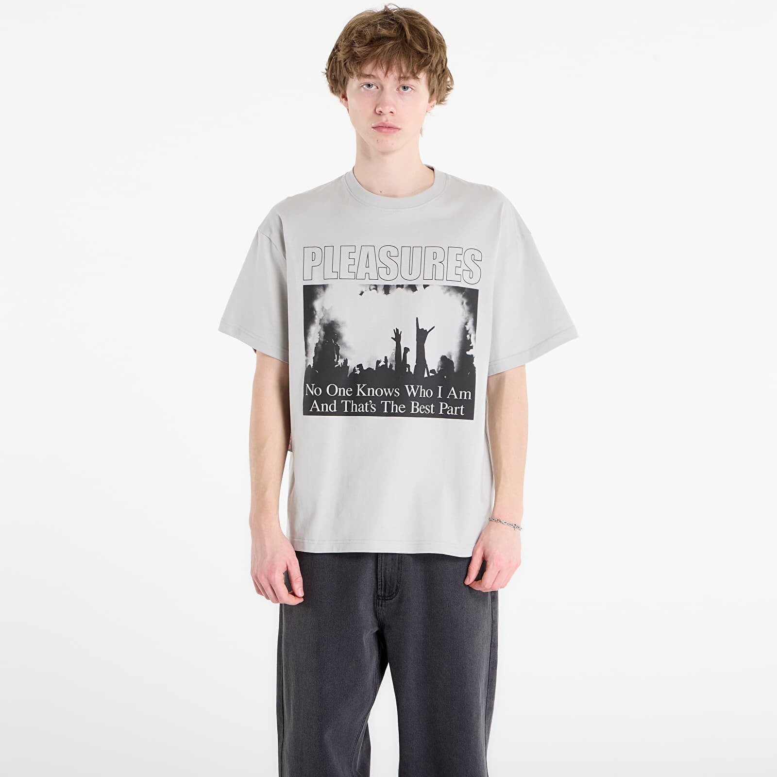 T-shirt PLEASURES Incognito T-Shirt Silver S