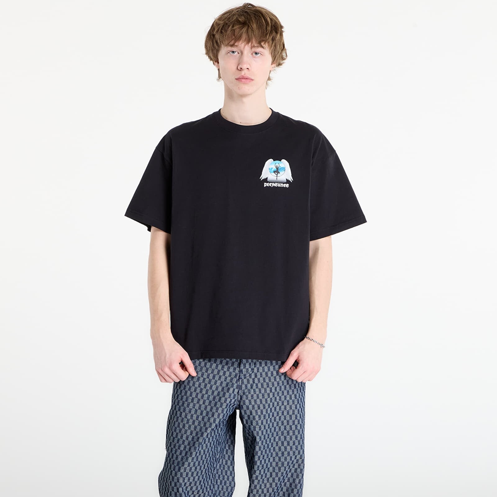 T-shirt PLEASURES Angel Place T-Shirt Black XXL