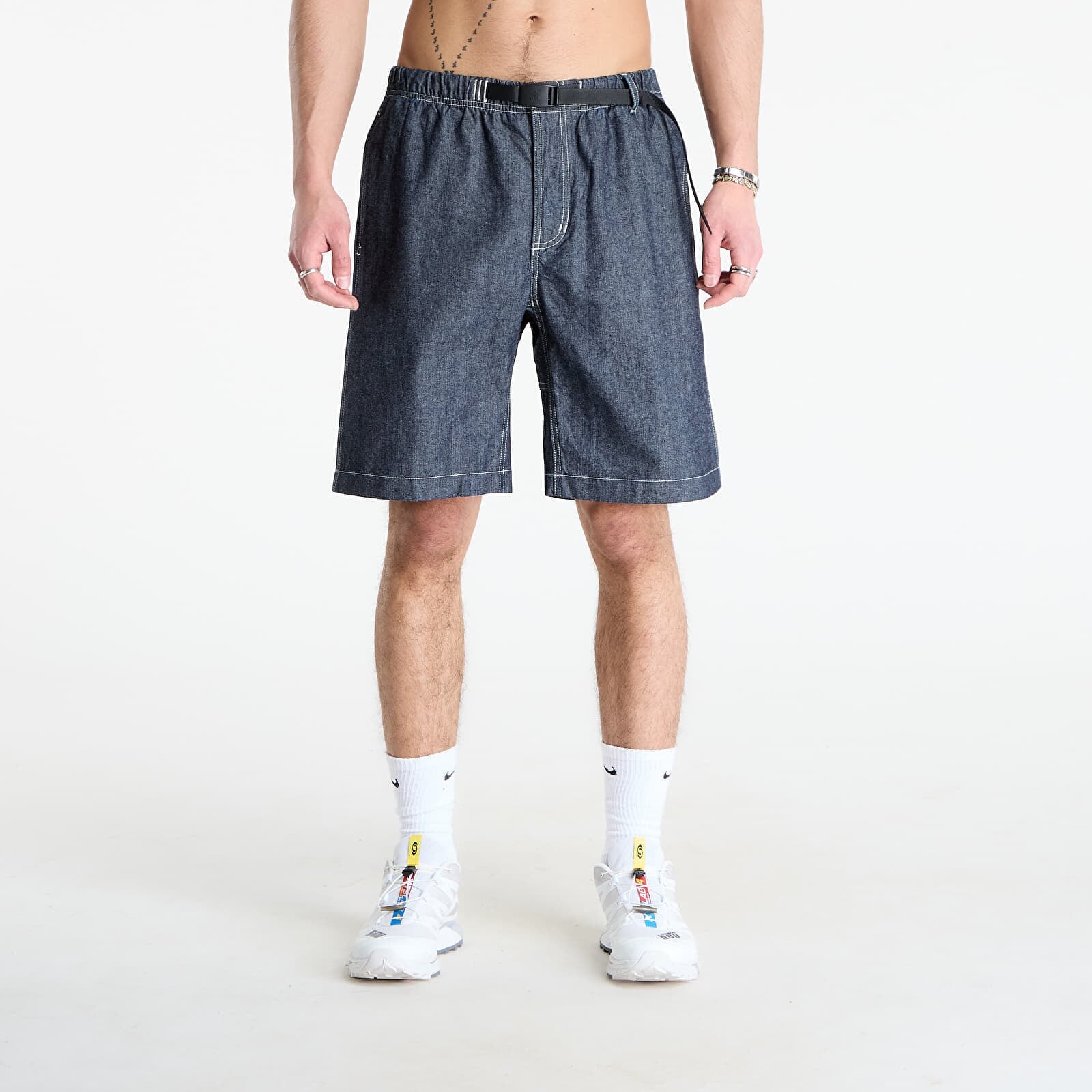 Gramicci Japanese Chambray Short UNISEX Navy L