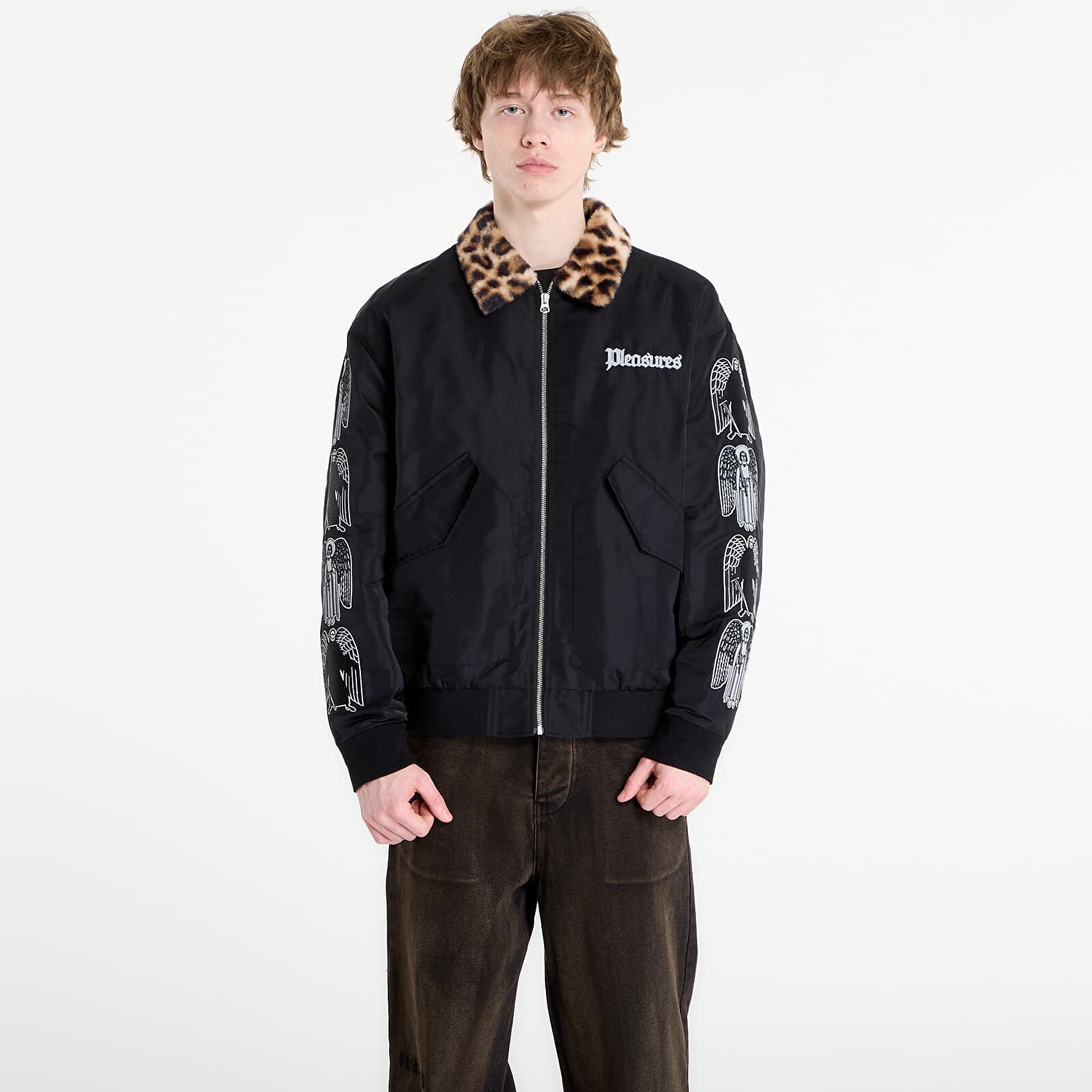 Jacket PLEASURES Angel Demon Flight Jacket Black XL
