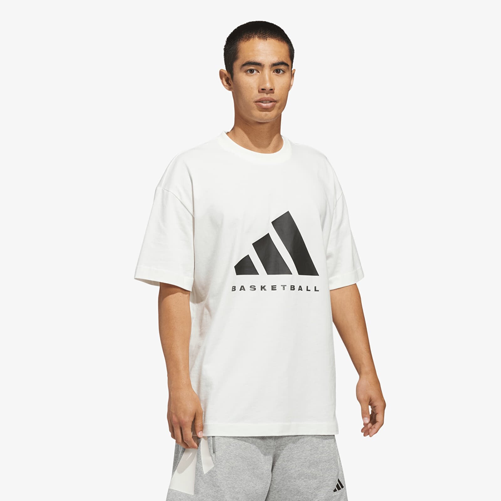 T-shirt adidas Adidas Ss Tee Off White/ Black XL